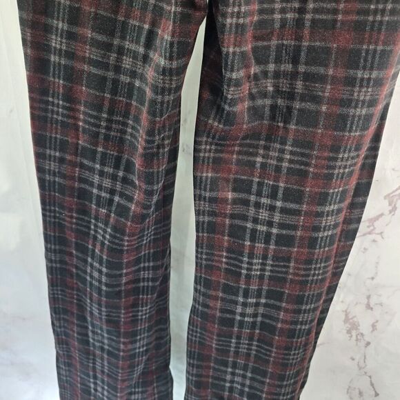 Betabrand Pants Womens Small Plaid Red Black Mid Rise Boot Cut - Picture 7 of 12